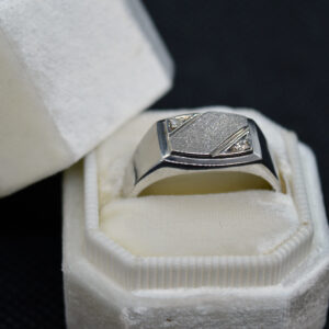 Brushed Rectangle Ring