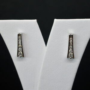 Diamond Bar Earrings